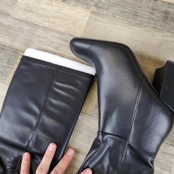 Madden Girl Winslow Block-Heel Stretch Dress Boots - Picture 5 of 10